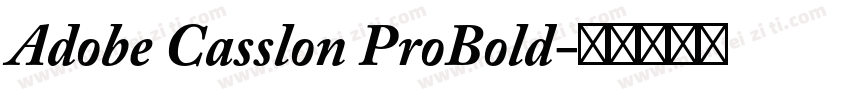 Adobe Casslon ProBold字体转换